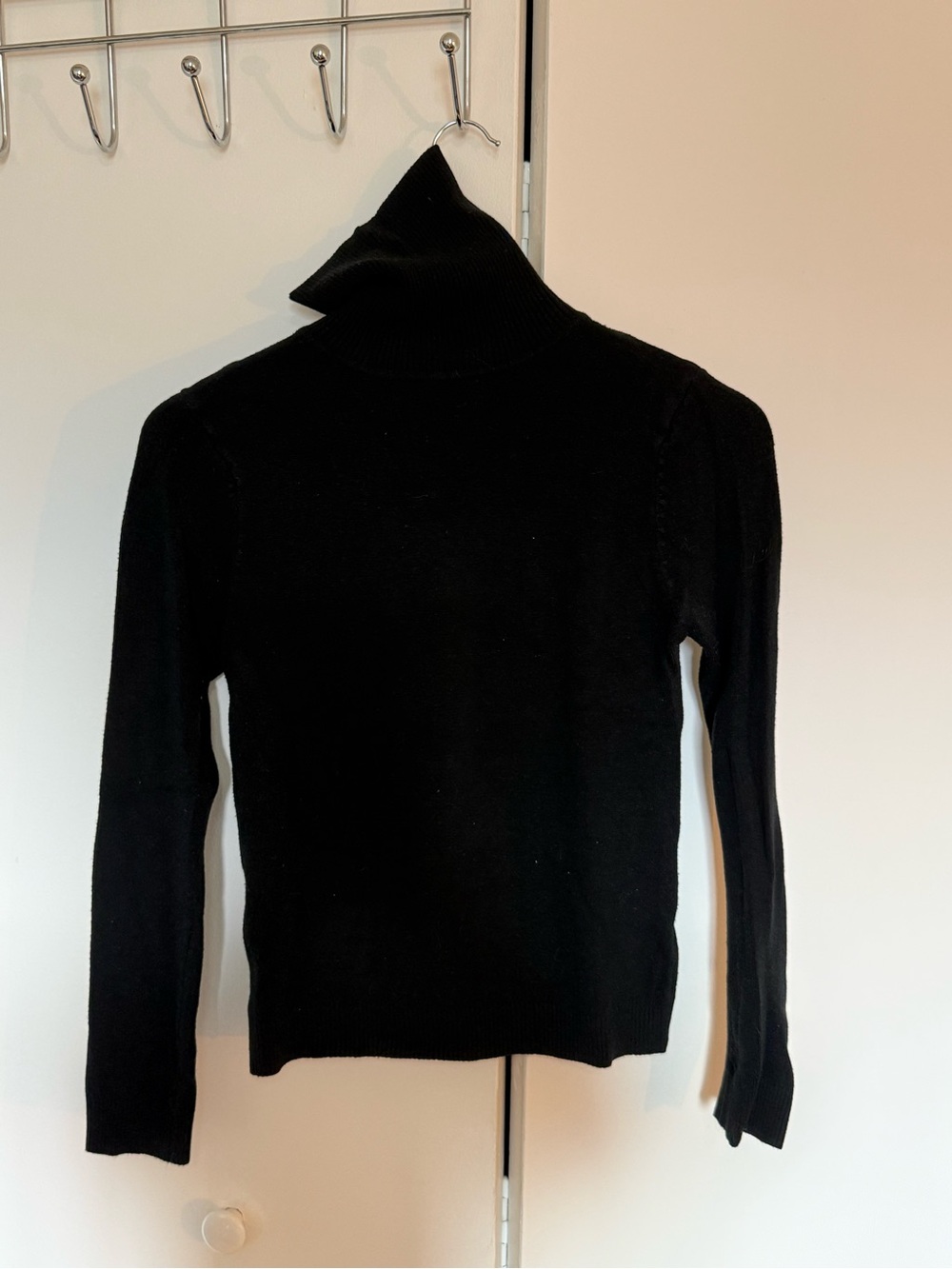 Women’s Classic Black Turtleneck Sweater